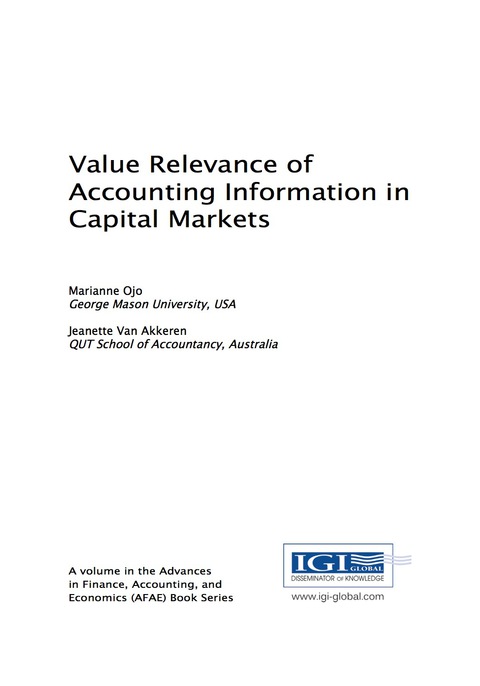 Cover image for book Value Relevance of Accounting Information in Capital Markets