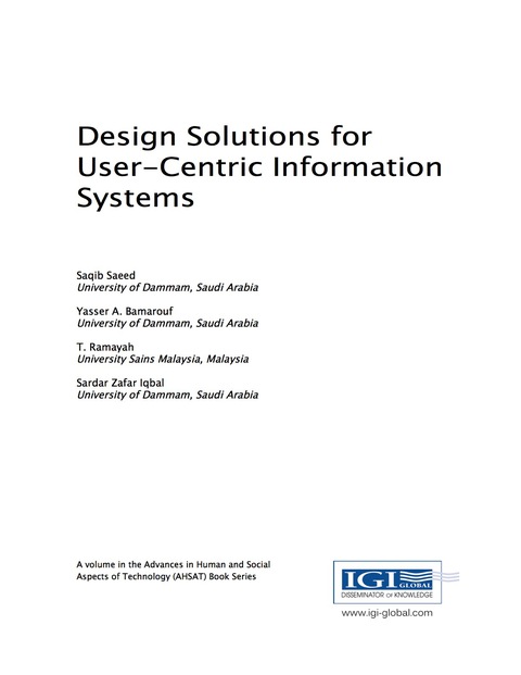 Cover image for book Design Solutions for User-Centric Information Systems