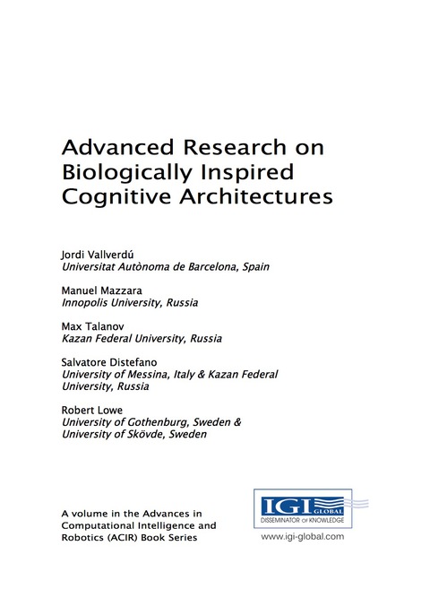 Cover image for book Advanced Research on Biologically Inspired Cognitive Architectures