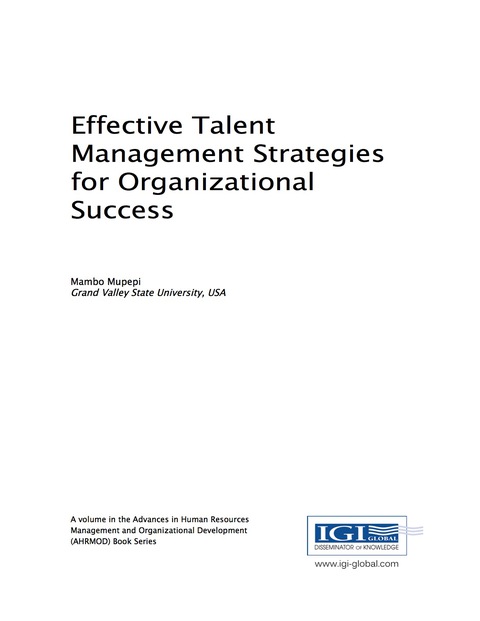 Cover image for book Effective Talent Management Strategies for Organizational Success