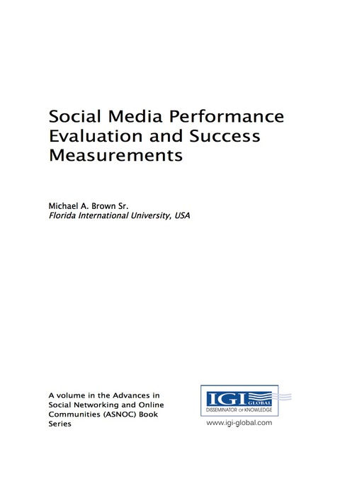 Cover image for book Social Media Performance Evaluation and Success Measurements