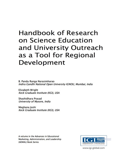 Cover image for book Handbook of Research on Science Education and University Outreach as a Tool for Regional Development