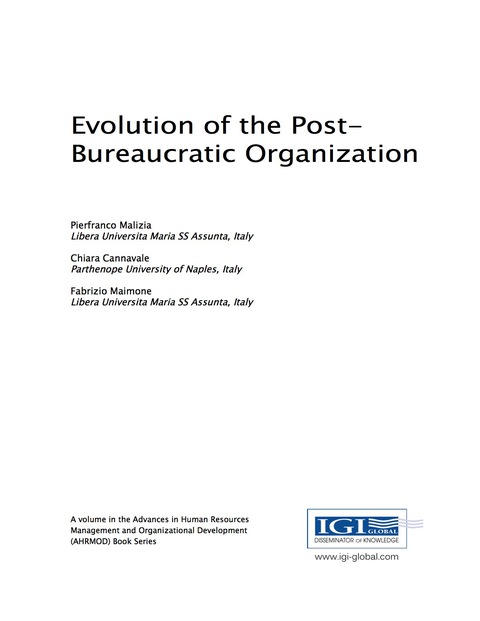 Cover image for book Evolution of the Post-Bureaucratic Organization