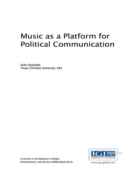 Cover image for book Music as a Platform for Political Communication