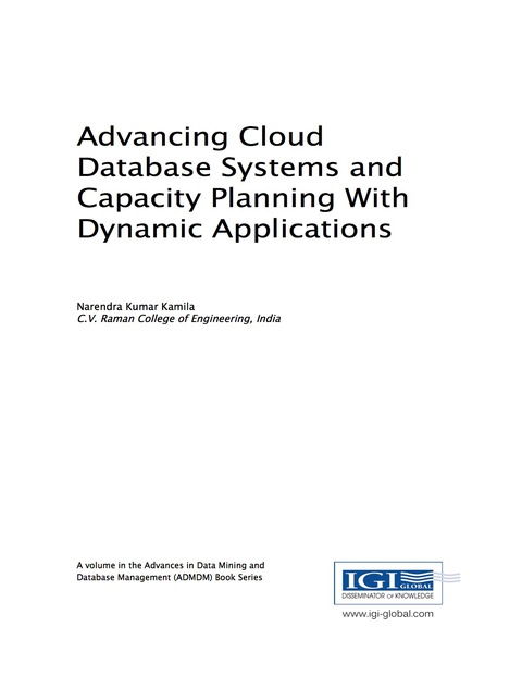 Cover image for book Advancing Cloud Database Systems and Capacity Planning With Dynamic Applications