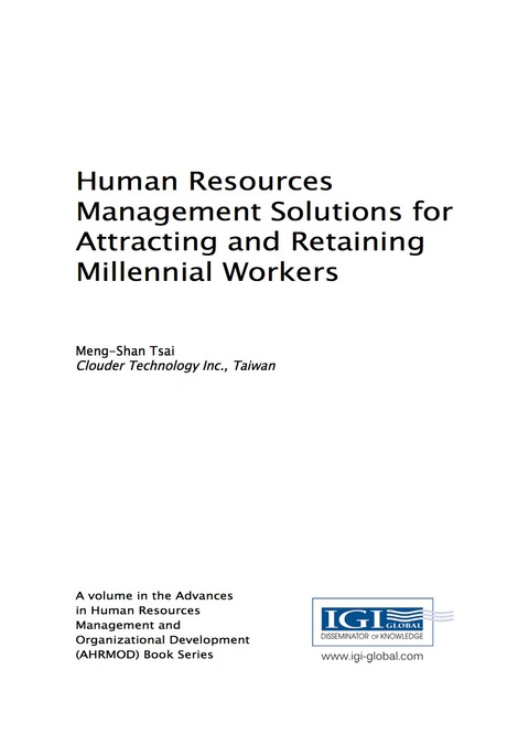 Cover image for book Human Resources Management Solutions for Attracting and Retaining Millennial Workers