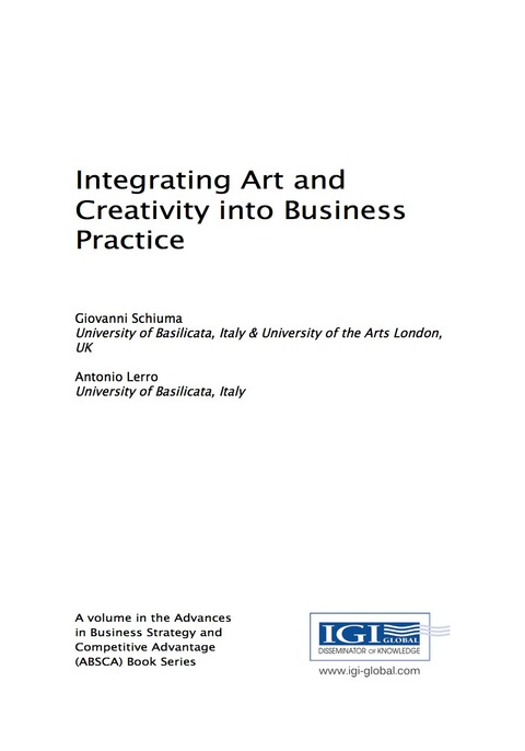 Cover image for book Integrating Art and Creativity into Business Practice