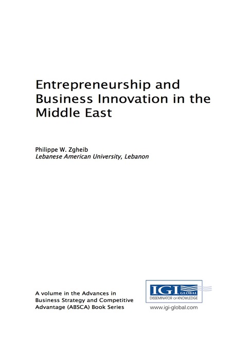Cover image for book Entrepreneurship and Business Innovation in the Middle East