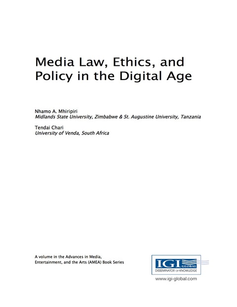 Cover image for book Media Law, Ethics, and Policy in the Digital Age