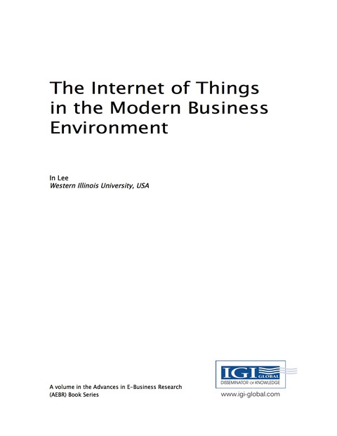 Cover image for book The Internet of Things in the Modern Business Environment