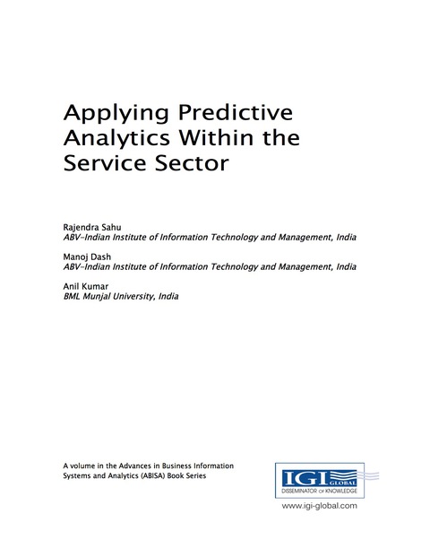 Cover image for book Applying Predictive Analytics Within the Service Sector