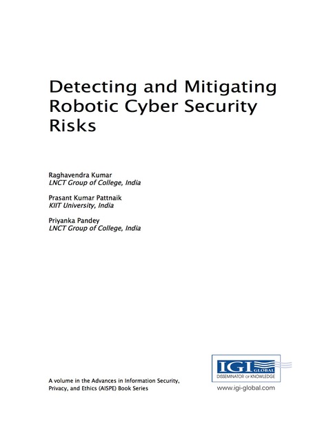 Cover image for book Detecting and Mitigating Robotic Cyber Security Risks