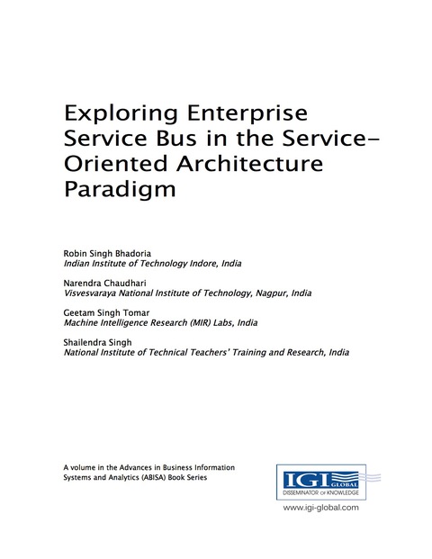 Cover image for book Exploring Enterprise Service Bus in the Service-Oriented Architecture Paradigm