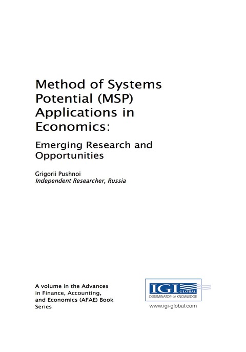 Cover image for book Method of Systems Potential (MSP) Applications in Economics: Emerging Research and Opportunities