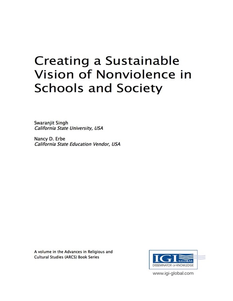 Cover image for book Creating a Sustainable Vision of Nonviolence in Schools and Society