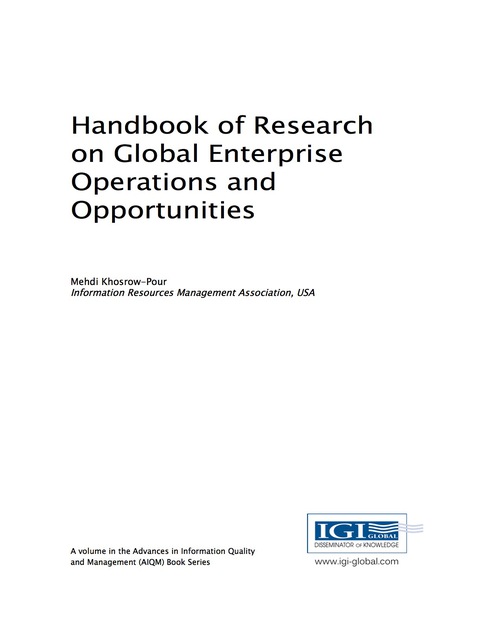 Cover image for book Handbook of Research on Global Enterprise Operations and Opportunities