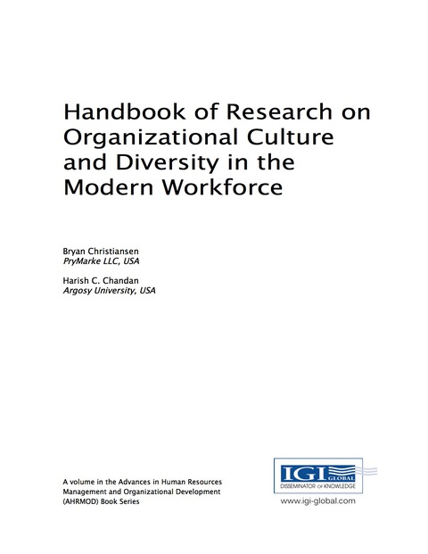 Cover image for book Handbook of Research on Organizational Culture and Diversity in the Modern Workforce