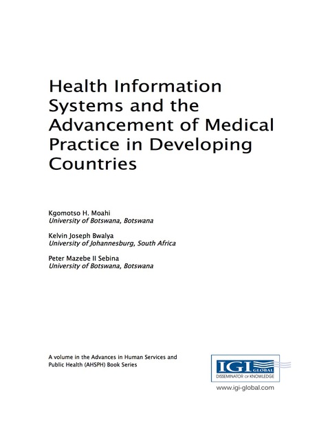Cover image for book Health Information Systems and the Advancement of Medical Practice in Developing Countries