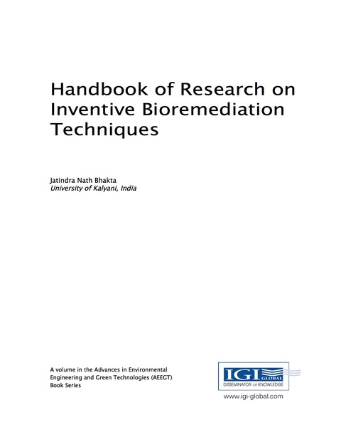 Cover image for book Handbook of Research on Inventive Bioremediation Techniques