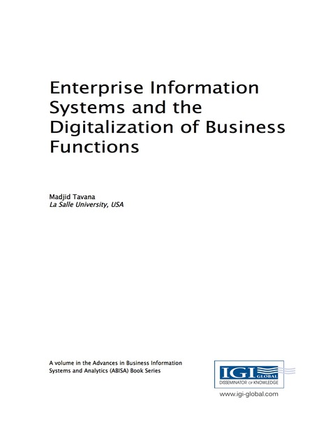 Cover image for book Enterprise Information Systems and the Digitalization of Business Functions