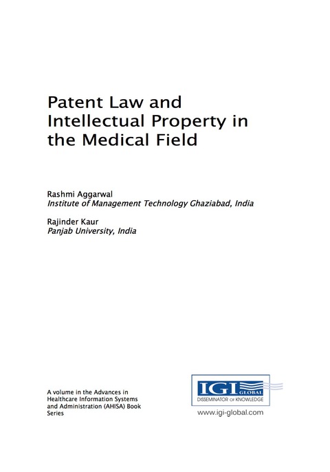 Cover image for book Patent Law and Intellectual Property in the Medical Field