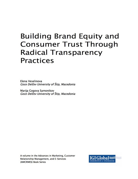 Cover image for book Building Brand Equity and Consumer Trust Through Radical Transparency Practices
