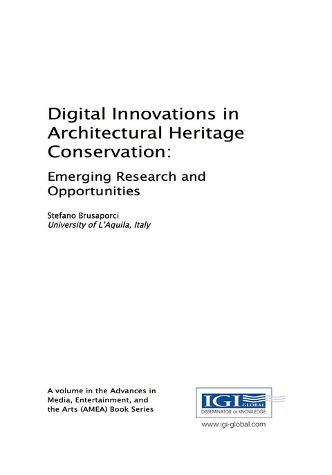 Cover image for book Digital Innovations in Architectural Heritage Conservation: Emerging Research and Opportunities