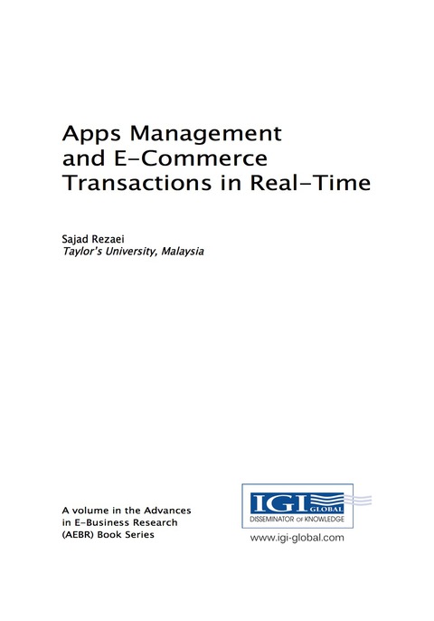 Cover image for book Apps Management and E-Commerce Transactions in Real-Time