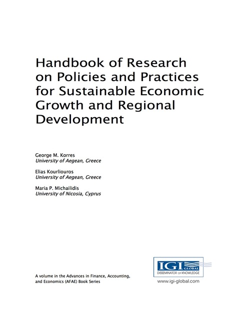 Cover image for book Handbook of Research on Policies and Practices for Sustainable Economic Growth and Regional Development