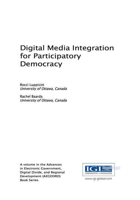 Cover image for book Digital Media Integration for Participatory Democracy