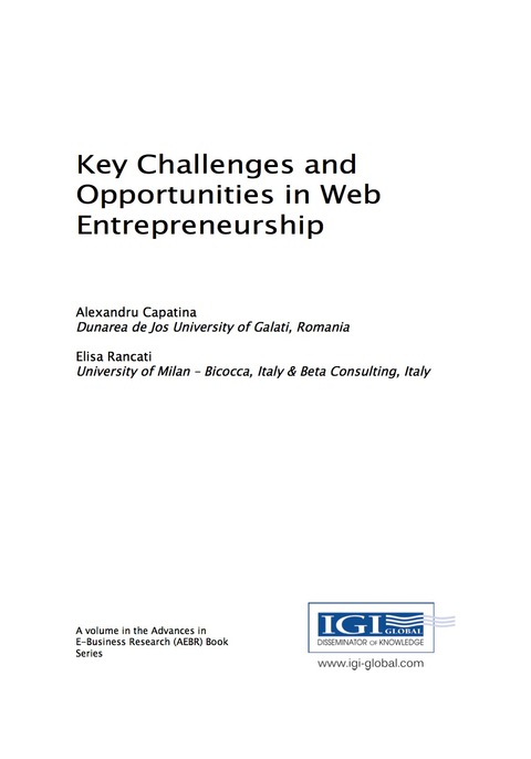 Cover image for book Key Challenges and Opportunities in Web Entrepreneurship