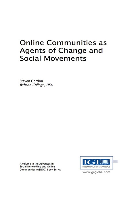 Cover image for book Online Communities as Agents of Change and Social Movements