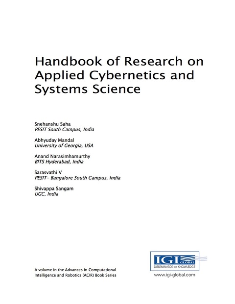 Cover image for book Handbook of Research on Applied Cybernetics and Systems Science