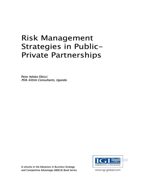 Cover image for book Risk Management Strategies in Public-Private Partnerships