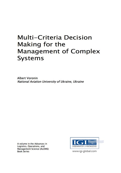 Cover image for book Multi-Criteria Decision Making for the Management of Complex Systems