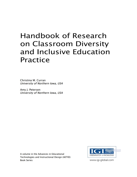 Cover image for book Handbook of Research on Classroom Diversity and Inclusive Education Practice