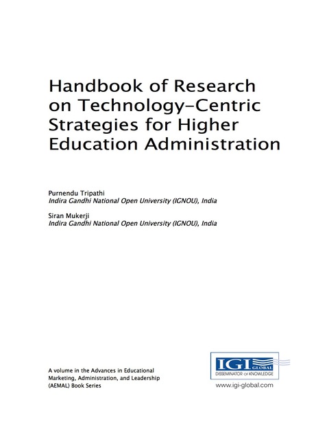 Cover image for book Handbook of Research on Technology-Centric Strategies for Higher Education Administration