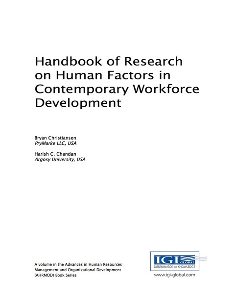 Cover image for book Handbook of Research on Human Factors in Contemporary Workforce Development