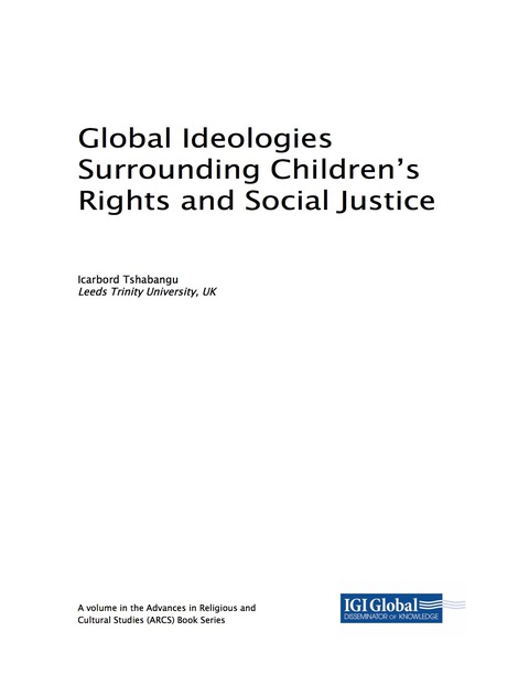 Cover image for book Global Ideologies Surrounding Children's Rights and Social Justice