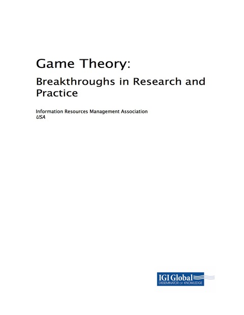 Cover image for book Game Theory: Breakthroughs in Research and Practice
