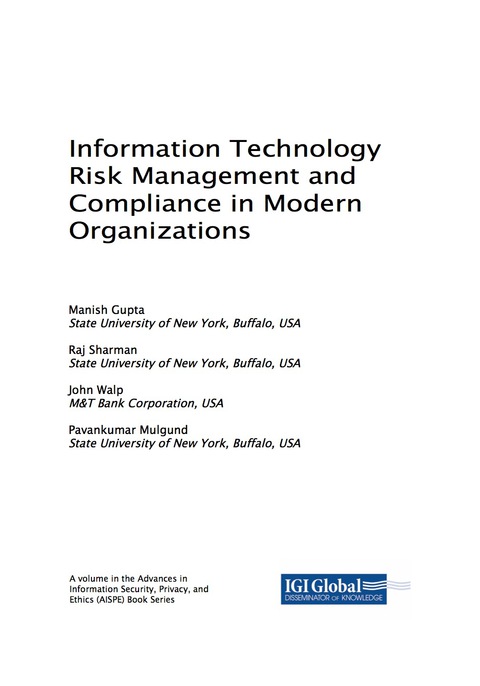 Cover image for book Information Technology Risk Management and Compliance in Modern Organizations