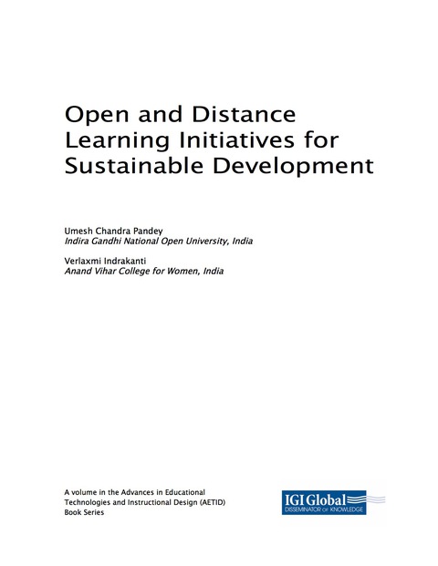 Cover image for book Open and Distance Learning Initiatives for Sustainable Development