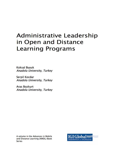 Cover image for book Administrative Leadership in Open and Distance Learning Programs