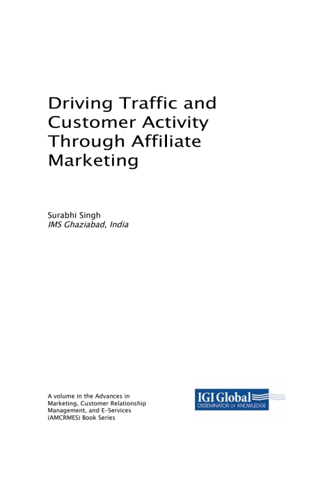 Cover image for book Driving Traffic and Customer Activity Through Affiliate Marketing