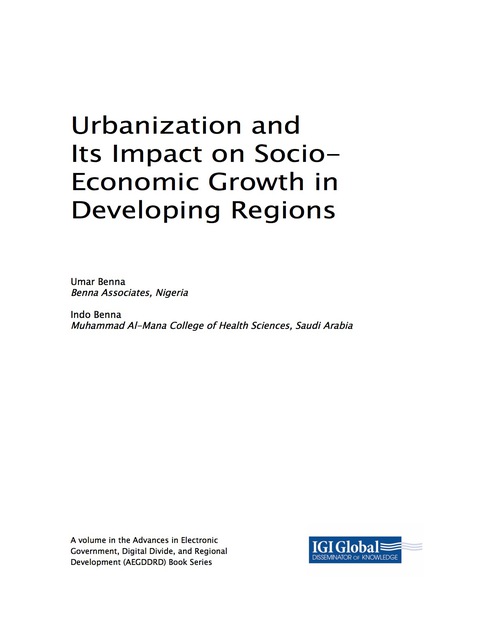 Cover image for book Urbanization and Its Impact on Socio-Economic Growth in Developing Regions