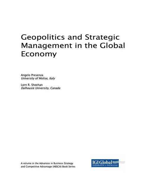 Cover image for book Geopolitics and Strategic Management in the Global Economy