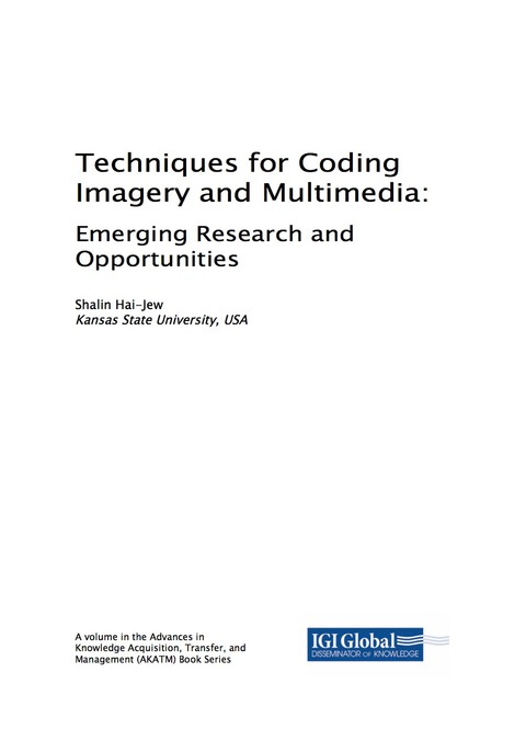 Cover image for book Techniques for Coding Imagery and Multimedia: Emerging Research and Opportunities