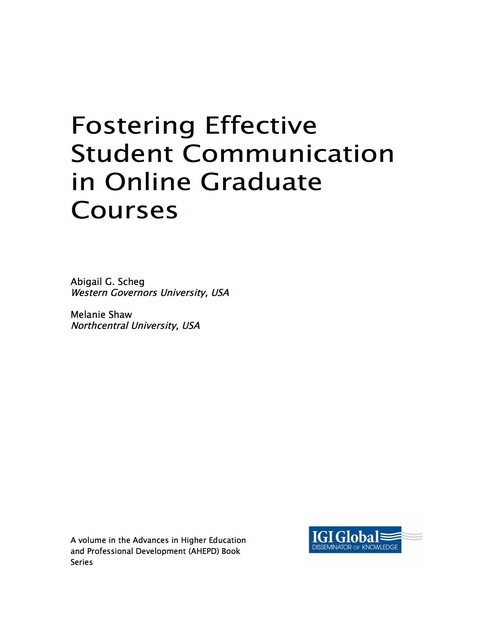 Cover image for book Fostering Effective Student Communication in Online Graduate Courses