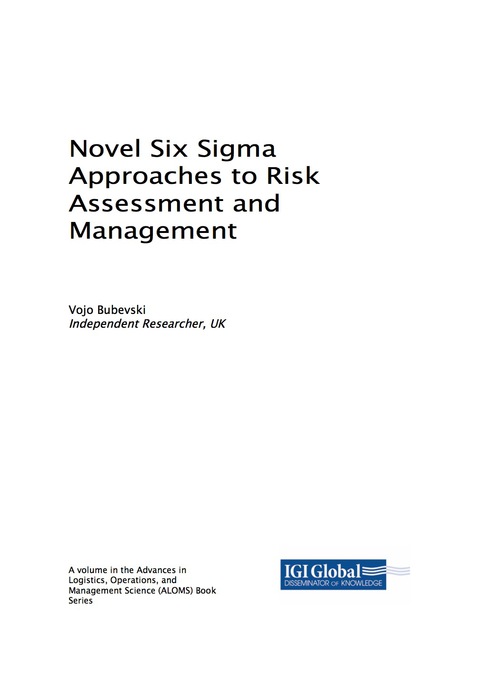 Cover image for book Novel Six Sigma Approaches to Risk Assessment and Management