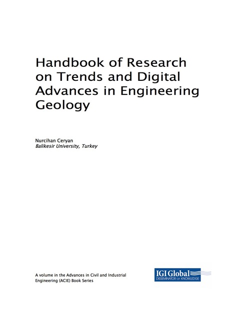 Cover image for book Handbook of Research on Trends and Digital Advances in Engineering Geology